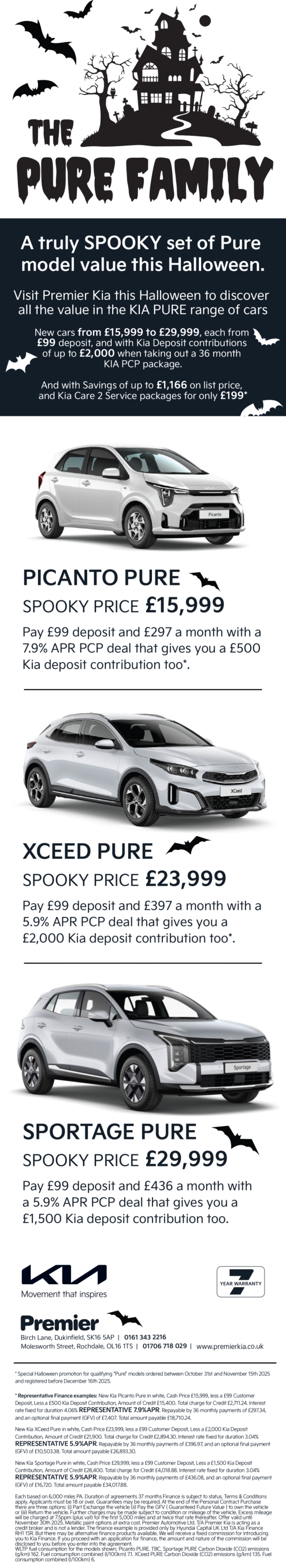 Visit Premier Kia this Halloween to discover all the value in the Kia Pure