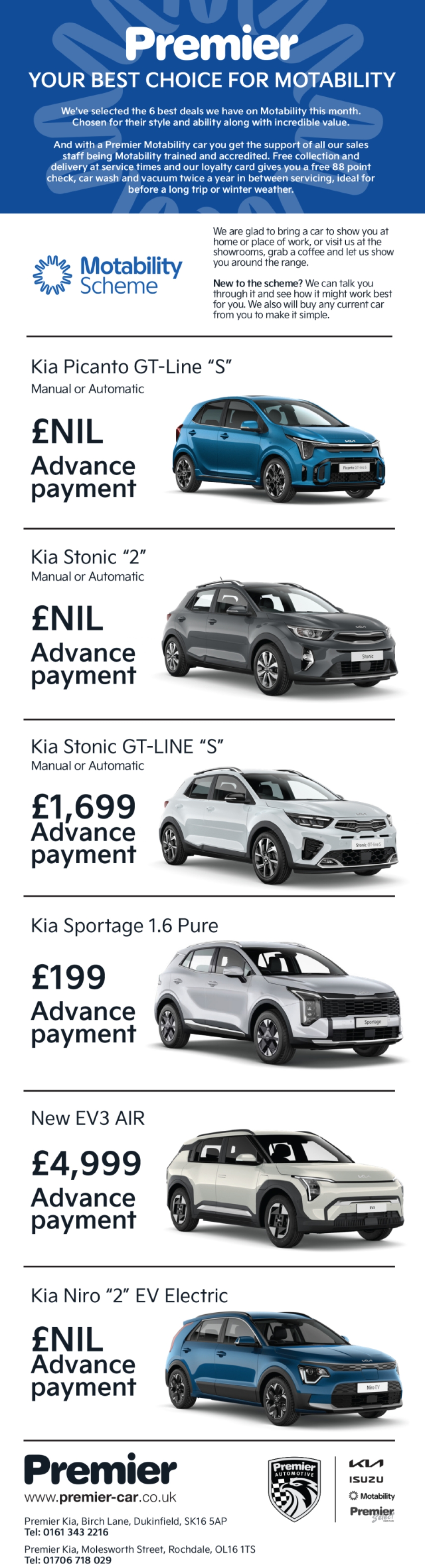 Our Best 6 Motability Deals this Month!