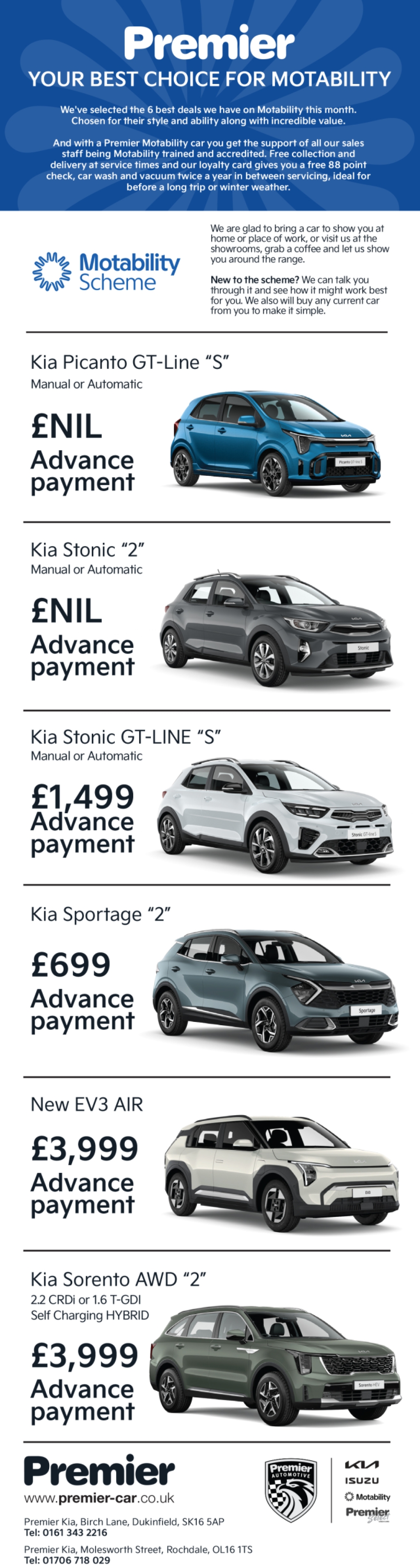 Our Best 6 Motability Deals this Month!